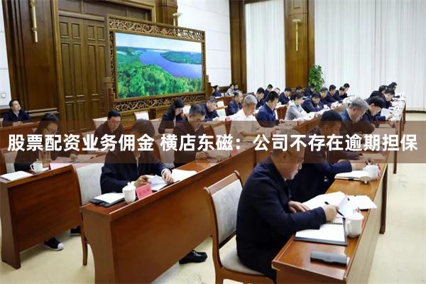 股票配资业务佣金 横店东磁：公司不存在逾期担保