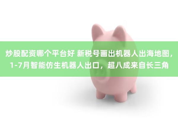 炒股配资哪个平台好 新税号画出机器人出海地图，1-7月智能仿生机器人出口，超八成来自长三角